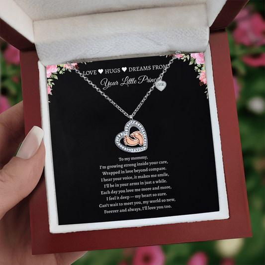 To My Little Princess - You'll Always Be My Little Girl | Heart Necklace Gift Mom or Dad | Meaningful Message Card Jewelry Box