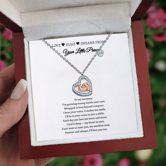 To My Little Princess - You'll Always Be My Little Girl | Heart Necklace Gift From Mom or Dad | Meaningful Card Jewerly Box