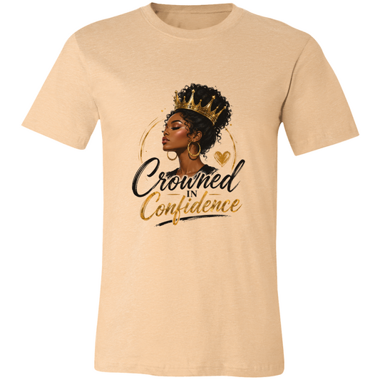 Crowned in Confidence Inspirational T-Shirt | Faith & Empowerment Graphic Tee