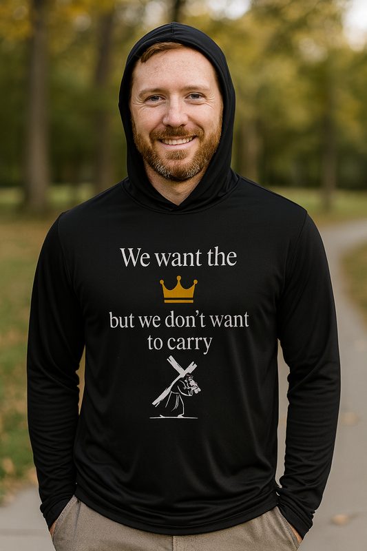 Faith Over Comfort – Carry the Cross Hooded Tee