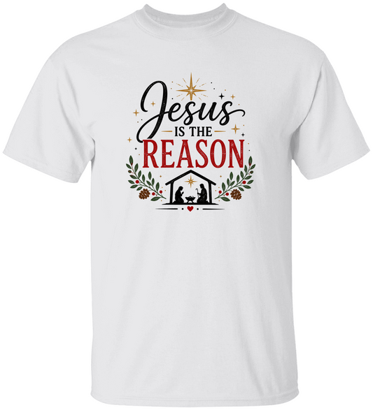 Jesus Is the Reason Christmas Shirt, Faith Holiday Tee, Religious Celebration T-Shirt