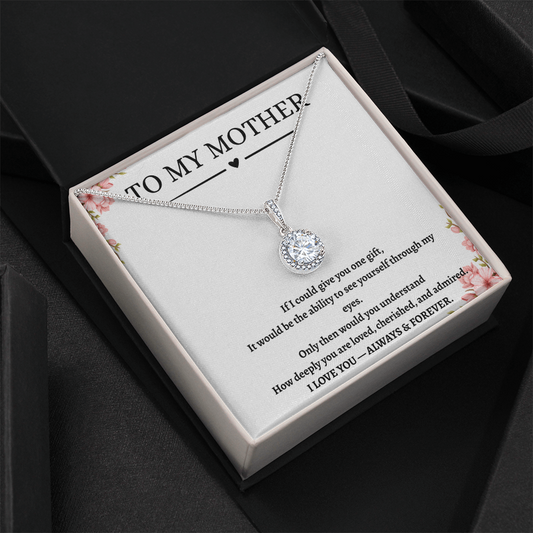 Eternal Hope Necklace features Personalized Message – Custom Engraved Necklace, Gift for Mother