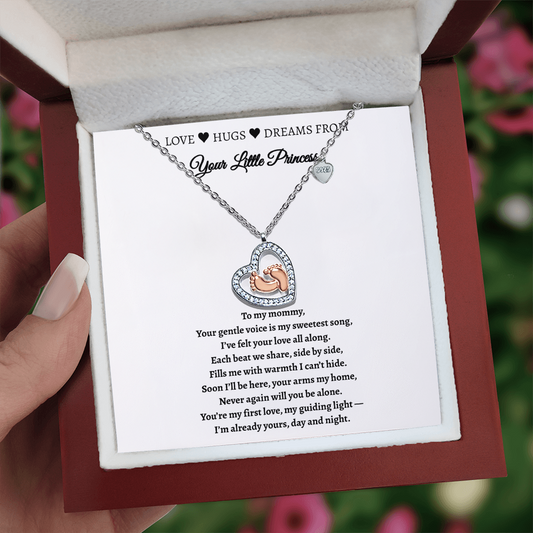 To My Little Prince- You'll Always Be My Little Boy | Necklace Gift from Mom or Dad | Heartfelt Message Card Jewelry Box