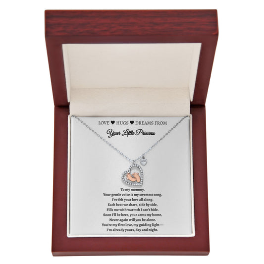 To My Little Prince- You'll Always Be My Little Boy | Necklace Gift from Mom or Dad | Heartfelt Message Card Jewelry Box