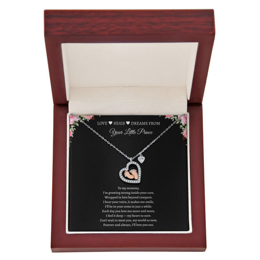 To My Little Princess - You'll Always Be My Little Girl  | Heart Necklace Gift Mom or Dad  | Meaningful Message Card  Jewelry Box