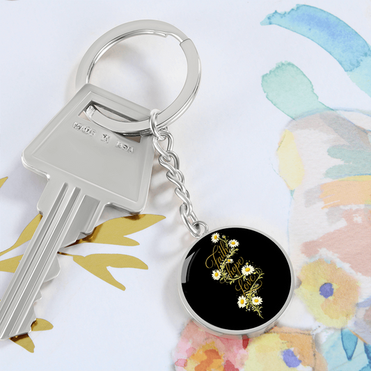 A Small Circle, A Big Meaning 💖 | Graphic Circle Keychain”