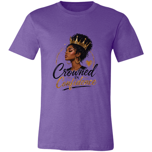 Crowned in Confidence Inspirational T-Shirt | Faith & Empowerment Graphic Tee